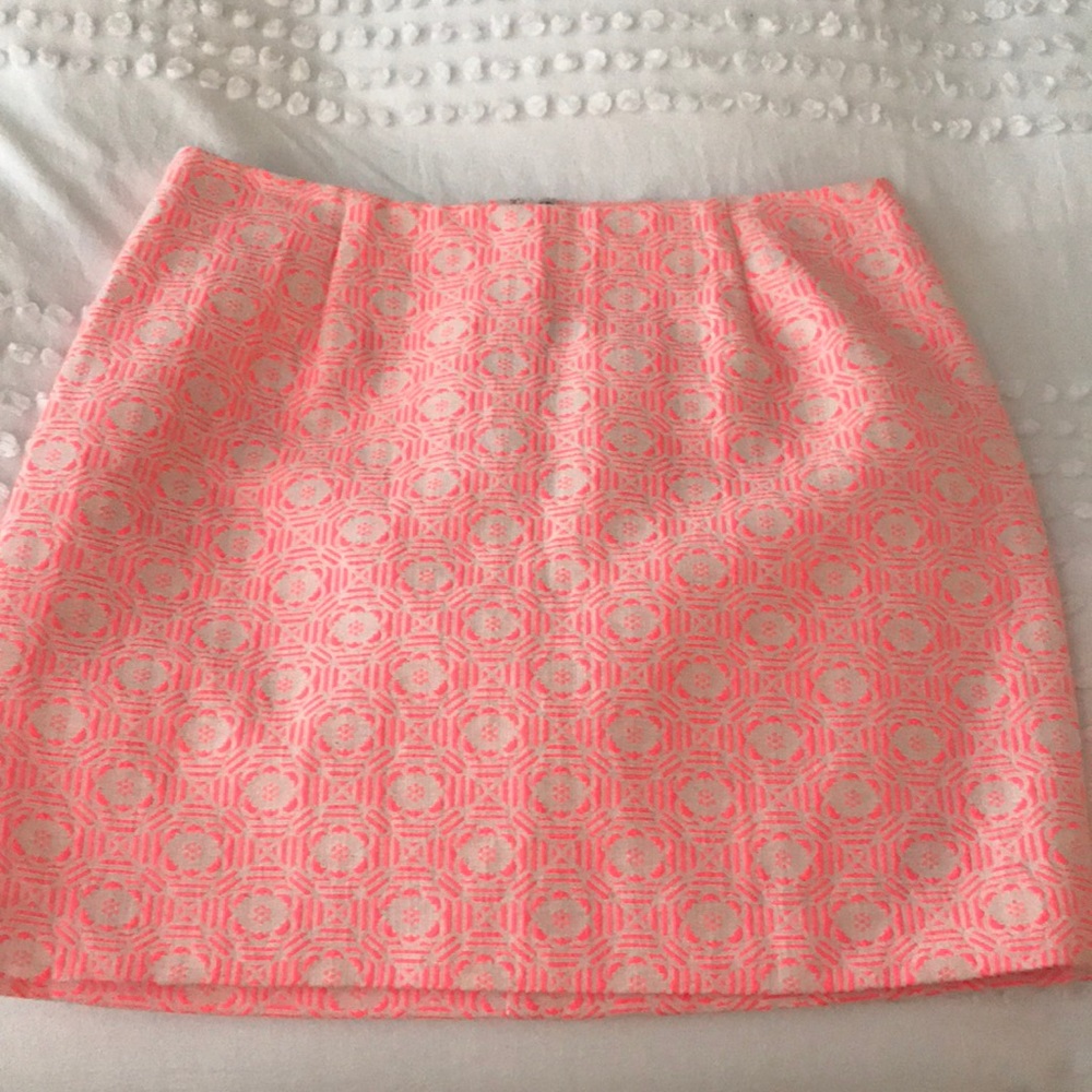 Gap patterned hot pink mini skirt